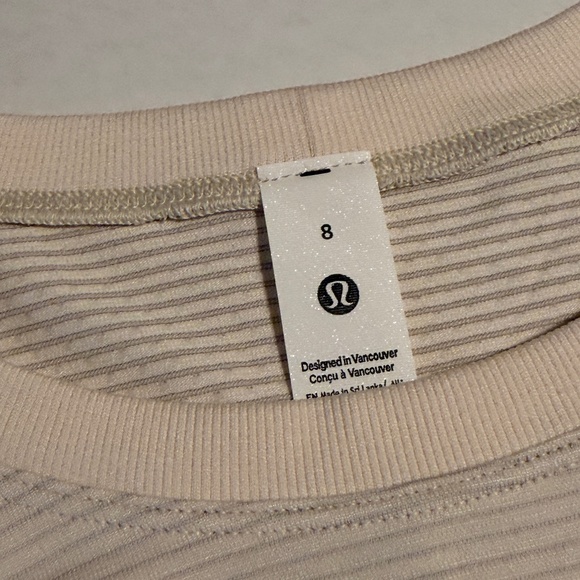 NWT Lululemon Swiftly Relaxed Long-Sleeve Shirt *Hip Length Light Ivory Size 8 - Picture 4 of 6